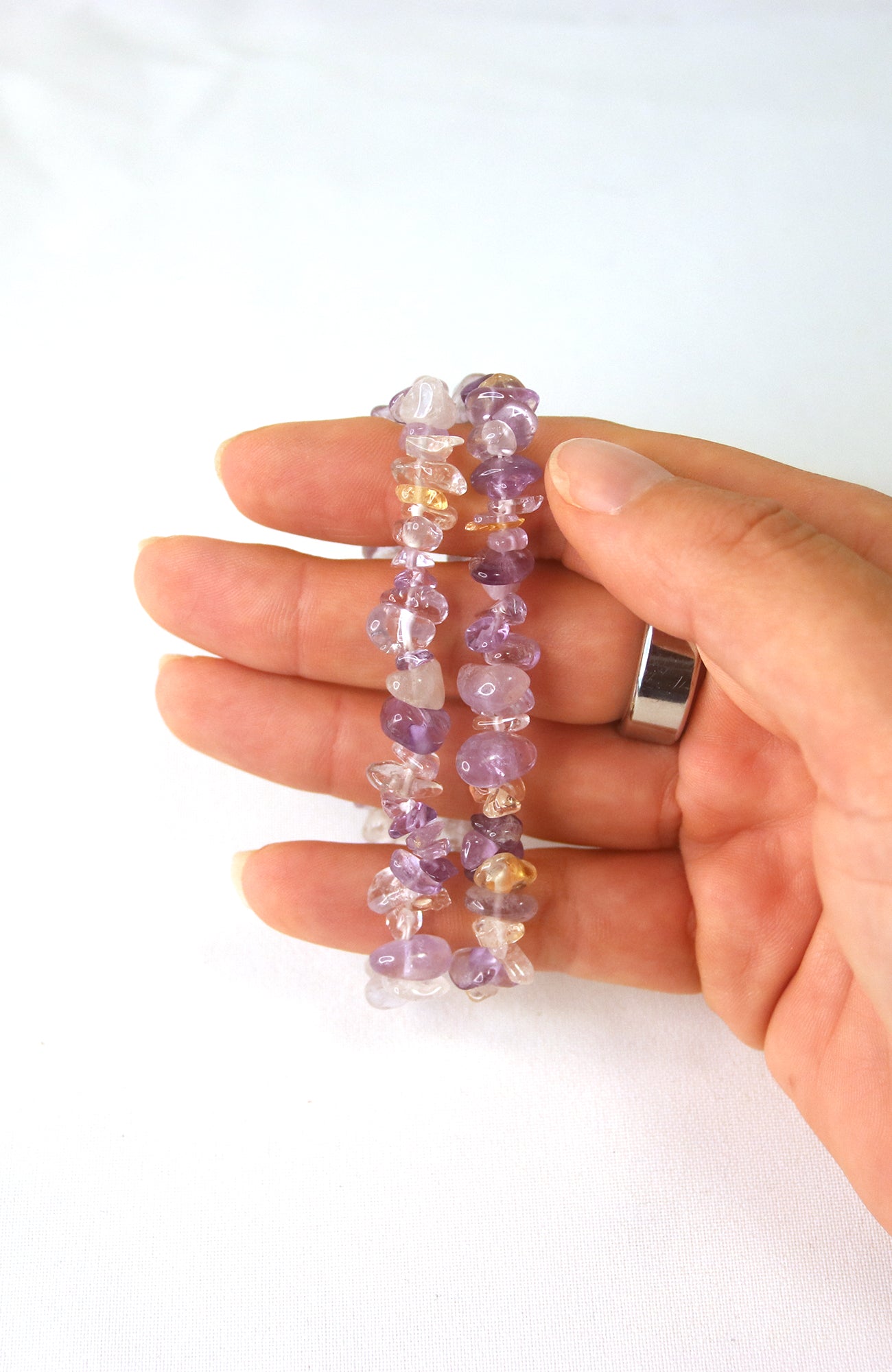 Ametrine Chip Bracelet AA